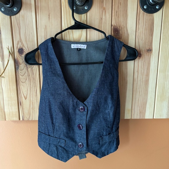 Vintage Jackets & Blazers - Vintage Violet Denim Vest